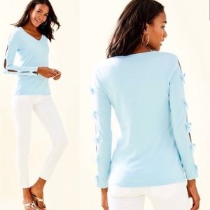 Lilly Pulitzer XL Whisper Blue Long Sleeve Pullover Sweater